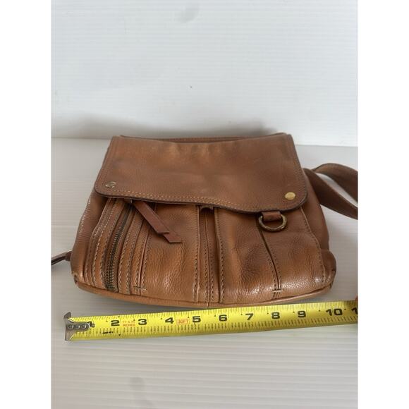 Fossil Morgan Traveler Brown Leather Crossbody Shoulder Bag - Picture 12 of 13